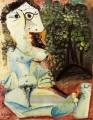 Frau nackt dans un paysage 1967 kubist Pablo Picasso
